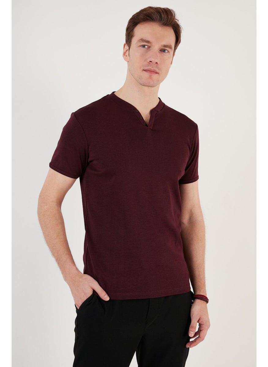 100% Cotton V-Neck Slim Fit T Shirt Men's T Shirt 5902122