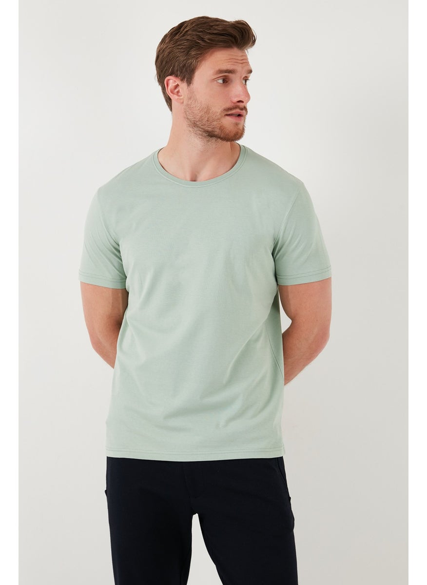 Cotton Slim Fit Crew Neck T Shirt Men's T Shirt 646R7940