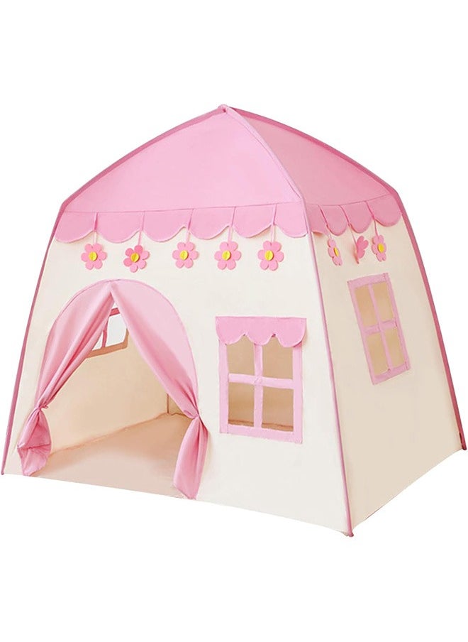 Pink Kids Play Tent for Girls Princess Play Tent Indoor Kid's Room Outdoor