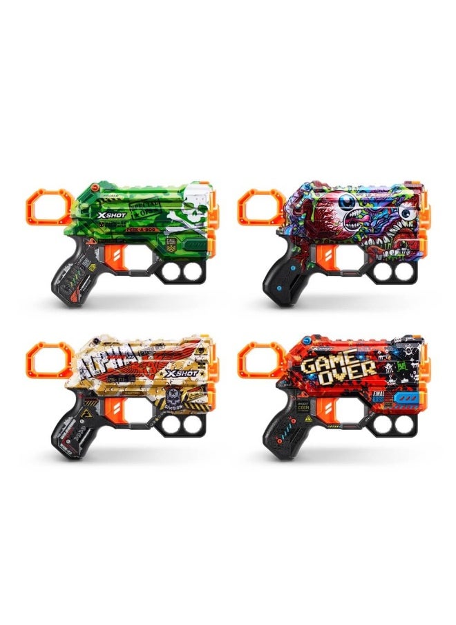 Skins Menace Dart Blasters (4 Pieces)