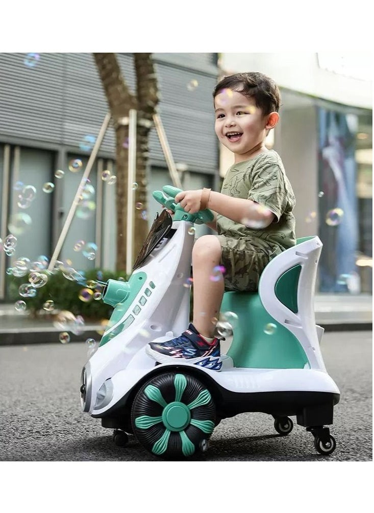 360 Degree Rotating Car Bubble Balance Electric Scooter For Kids With Music Remote Control