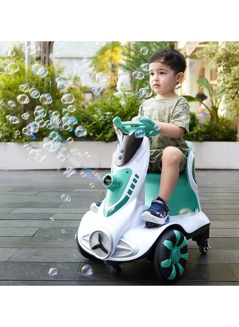 360 Degree Rotating Car Bubble Balance Electric Scooter For Kids With Music Remote Control