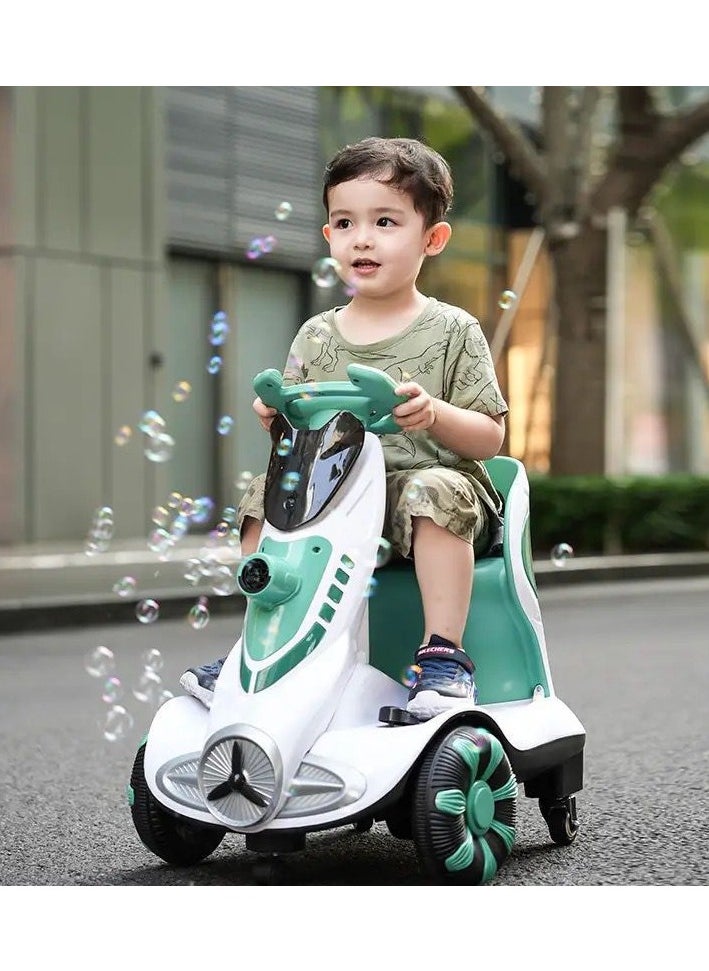 360 Degree Rotating Car Bubble Balance Electric Scooter For Kids With Music Remote Control