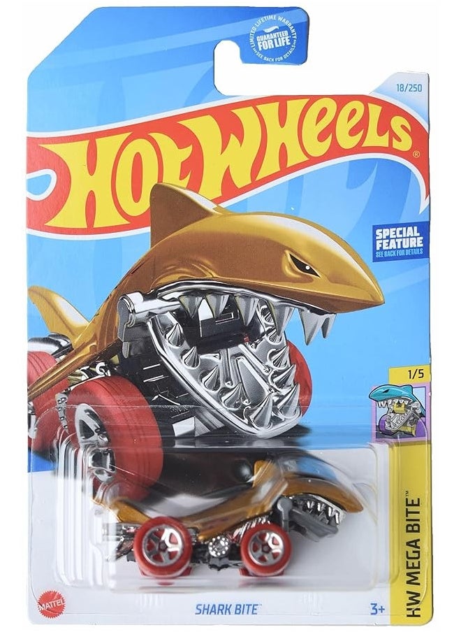 Hot Wheels Shark Bite, Mega Bite 1/5 [Gold] 18/250