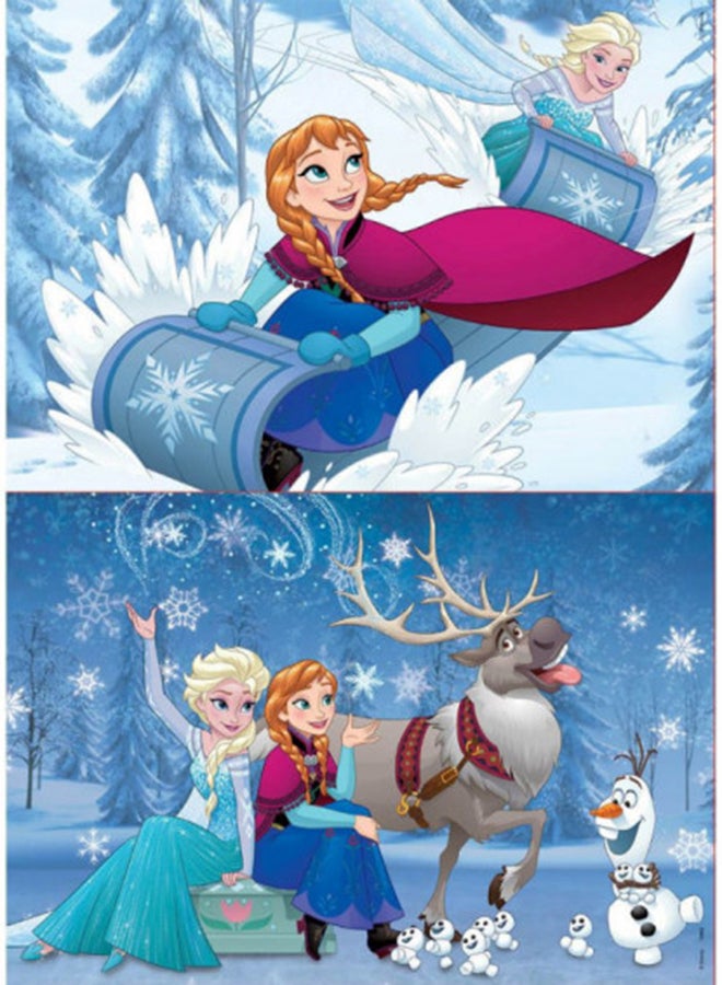 Puzzles  2X50 Frozen  Suitable For 3 Years +