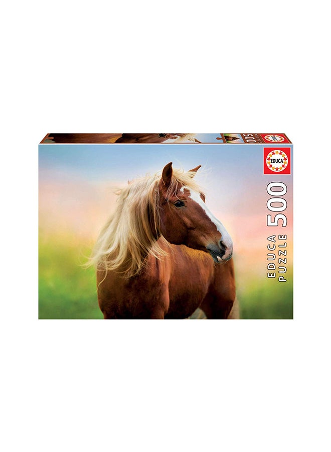 Puzzles  500 Horse At Sunrise  Suitable For 3 Years +