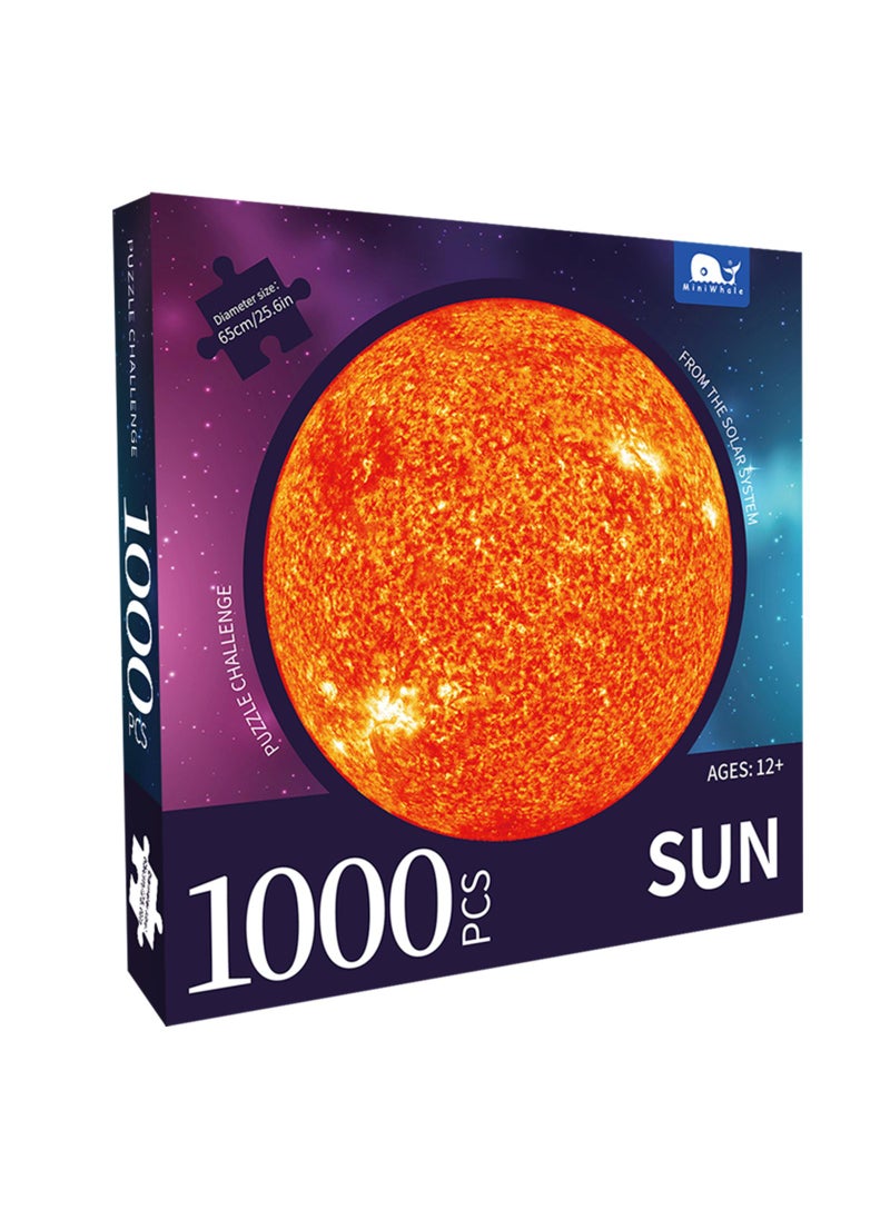 1000 Pieces Sun Puzzles for Adults Kids Space Gifts Planet puzzle