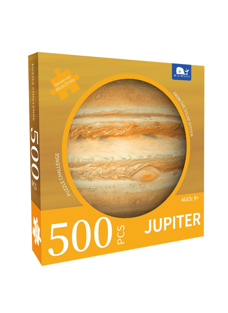 500 Pieces Jupiter Puzzles for Adults Kids Space Gifts Planet Puzzle