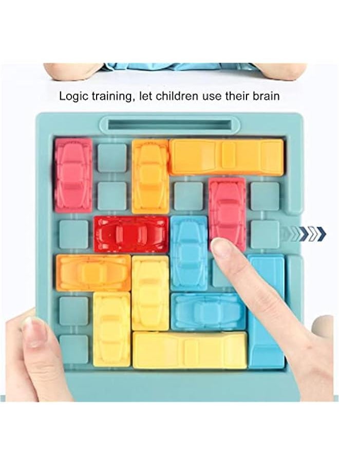 Traffic Puzzle Game ABS Slider Puzzle Traffic Logic Games Education Car Games Set for Kids Over 3 Years Old , Rush Hour Traffic Brain Game , game stocking stuffers for kids teen boysideas pu