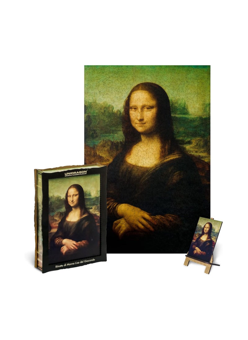 UNIDRAGON Wooden Jigsaw Puzzle Art Collection - Ritratto Di Monna Lisa Del Giocondo