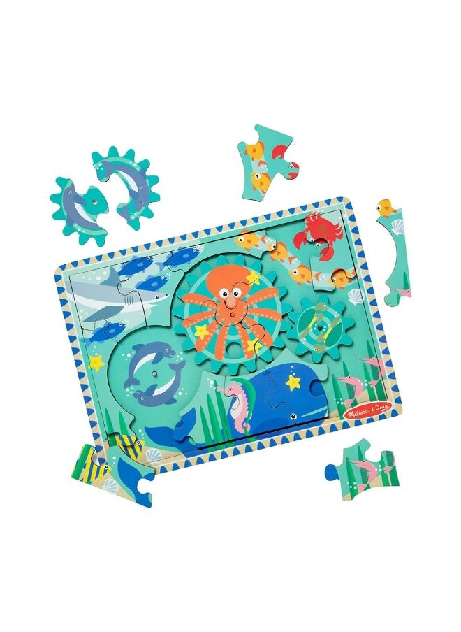 Melissa & Doug Wooden Underwater Gear Puzzle Playset (18 Pieces)