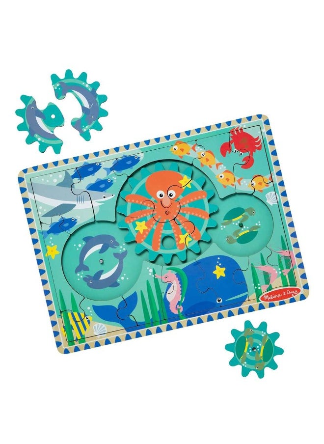 Melissa & Doug Wooden Underwater Gear Puzzle Playset (18 Pieces)