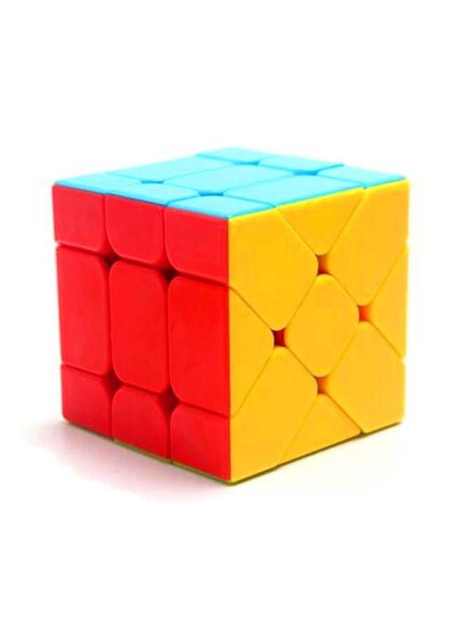 CuberSpeed Fisher Cube stickerless Bright Magic Cube Color Fisher Cube v2 Yileng 3x3x3 Speed Cube Puzzle