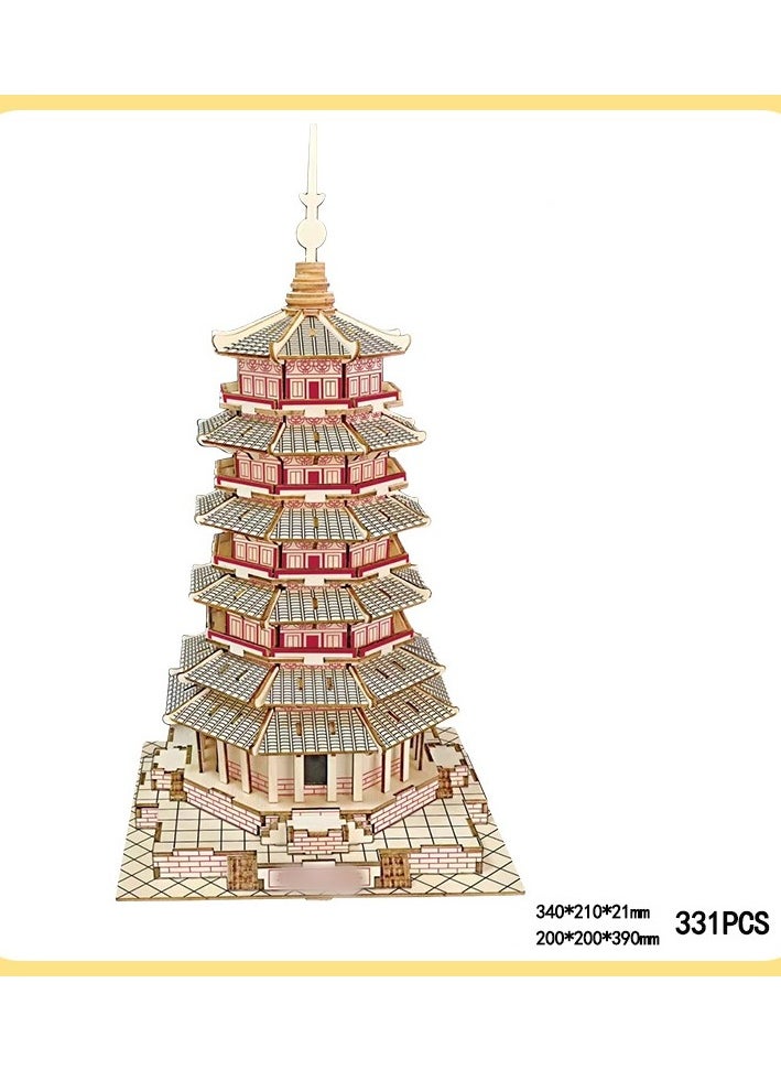 Chinese Ancient Architecture Wooden 3D Puzzle