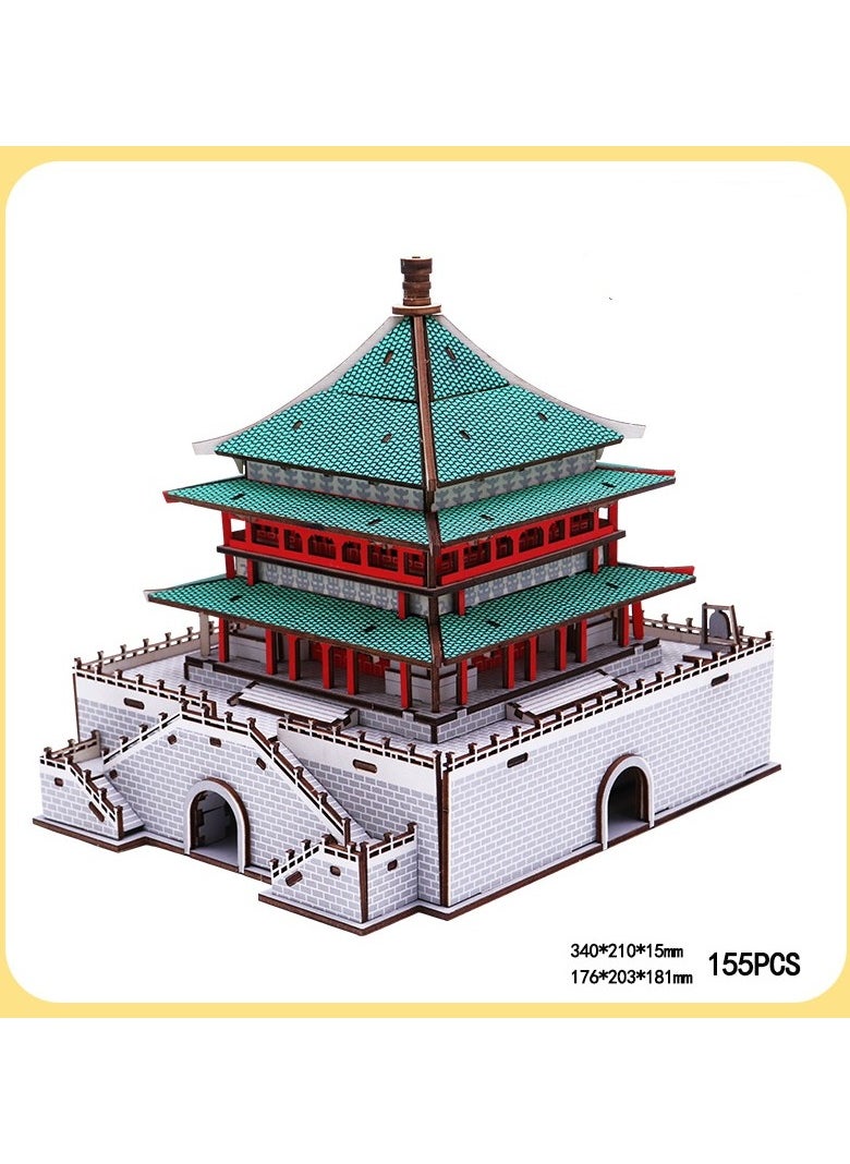 Chinese Ancient Architecture Wooden 3D Puzzle