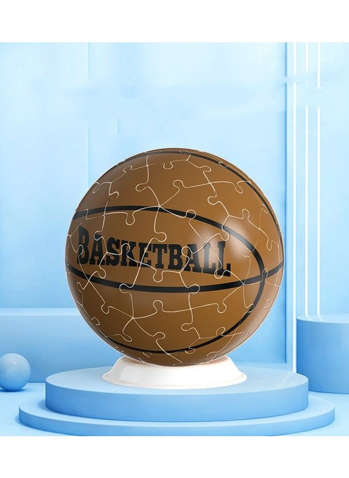 3D Spherical Puzzle Building Blocks,Earth Football Basketball Ornaments