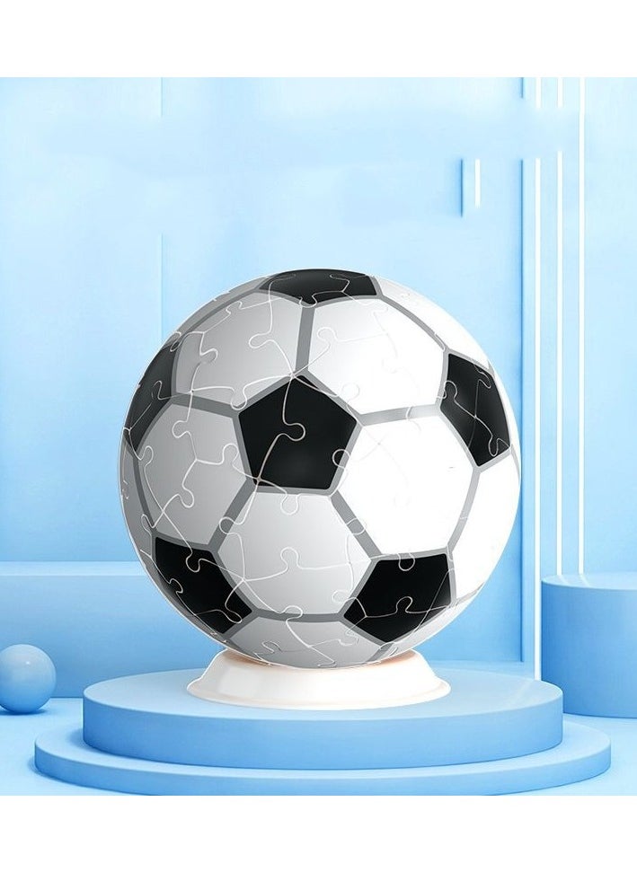 3D Spherical Puzzle Building Blocks,Earth Football Basketball Ornaments