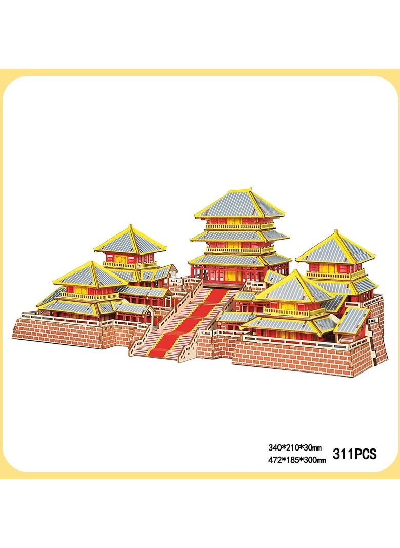 Chinese Ancient Architecture Wooden 3D Puzzle