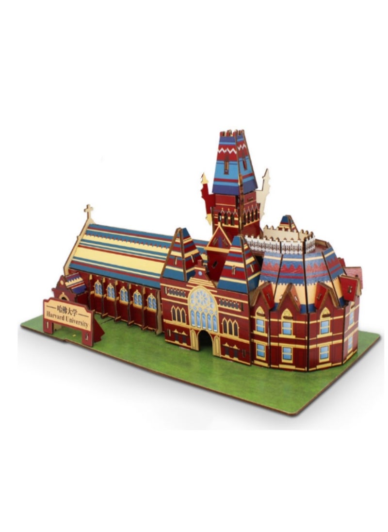 3D Puzzle Wooden Assembly Simulation Building Model