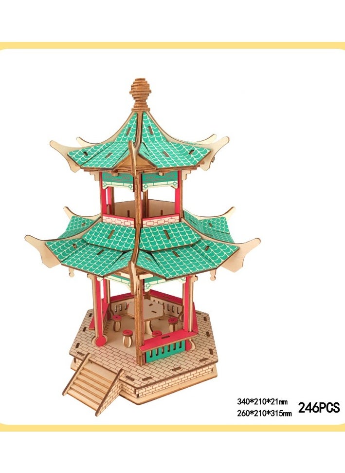 Chinese Ancient Architecture Wooden 3D Puzzle