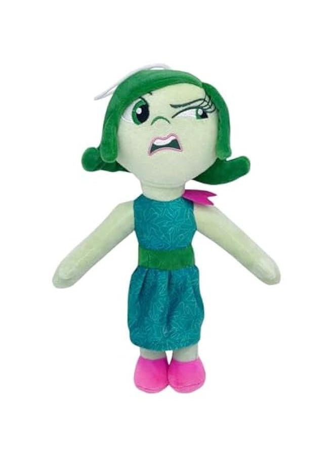 Inside Out 2 Plush, Envy Pillow Plush, Embarrassment Soft Doll Toys, Anxiety Stuffed Animals Toy Birthday for Boys Girls Movie Fans *00*(Disgust)