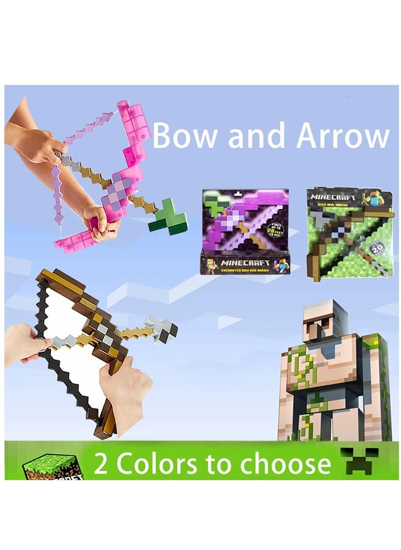 Minecraft Bow And Arrow Toy Safe Harmless Suitable For Kids To Play Birthday Gift For Kids Friends Fans Of Video Games