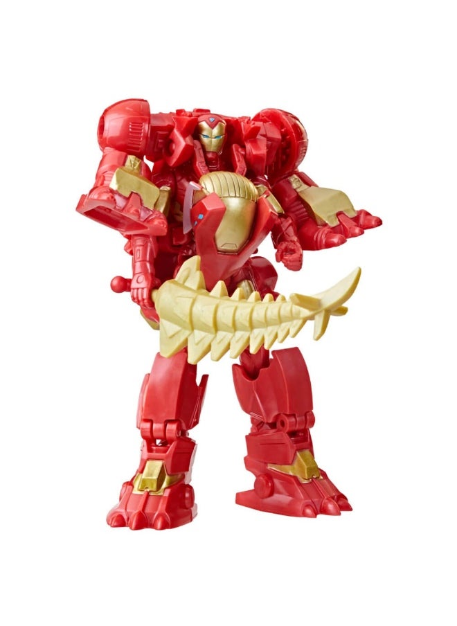 Mech Strike Mechasaurs Iron Man With Iron Stomper Action Figure Set