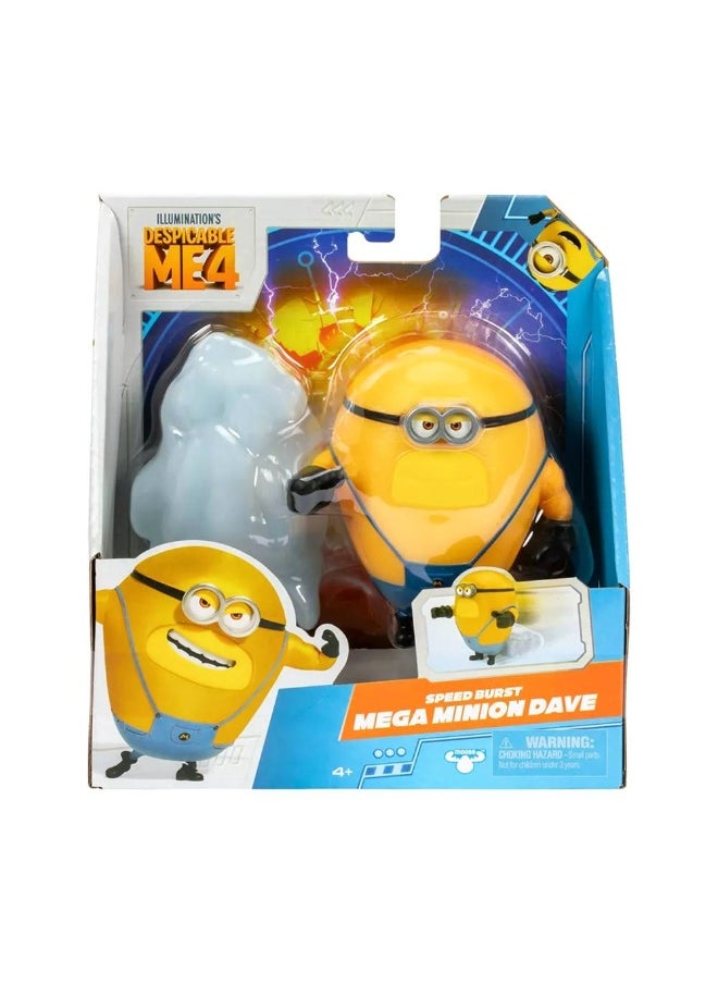 Despicable Me 4 Mega Minion Speed Burst Dave Figure (10 cm)