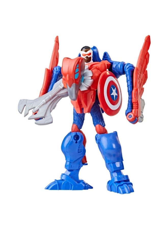 Mech Strike Mechasaurs Captain America & Redwing Action Figure Set