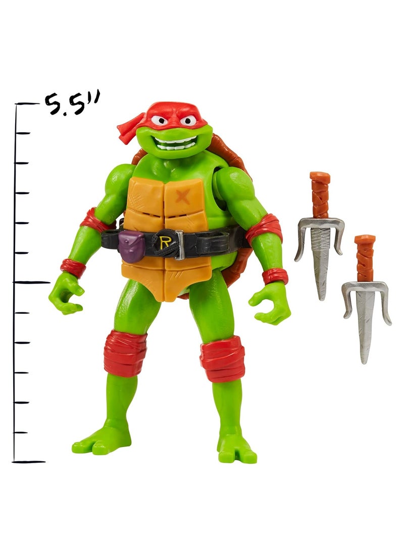 Mutant Mayhem | 5.5” Raphael | Deluxe Ninja Shouts Figure | Playmates Toys