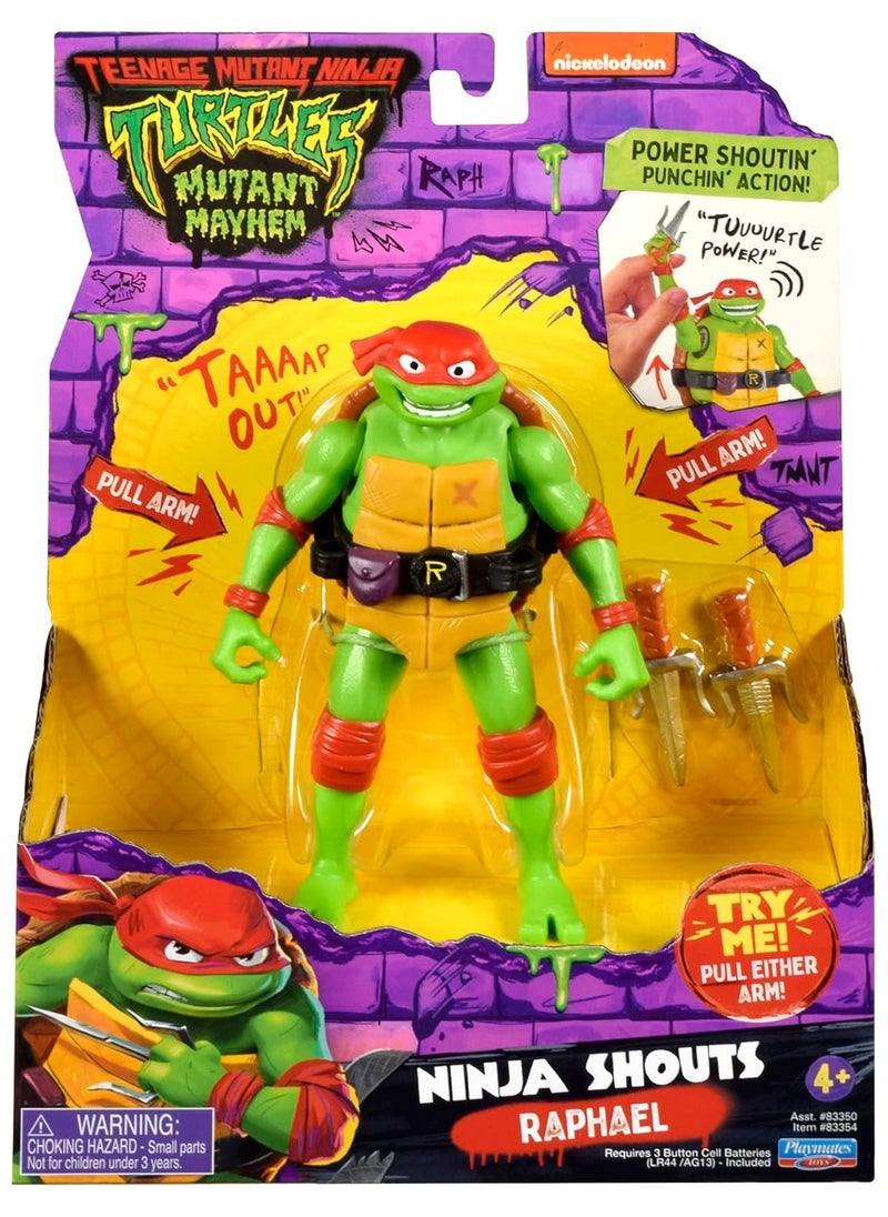 Mutant Mayhem | 5.5” Raphael | Deluxe Ninja Shouts Figure | Playmates Toys