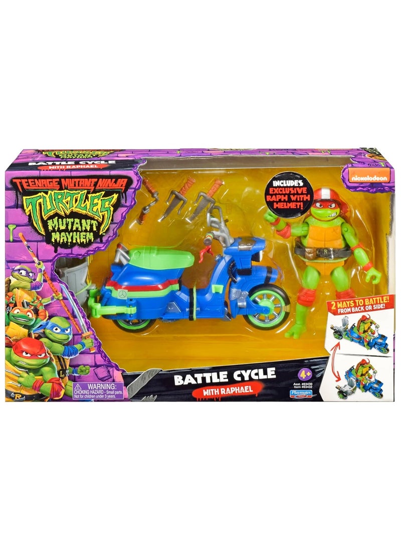 Mutant Mayhem | Battle Cycle | Exclusive Raphael Figure | Playmates Toys