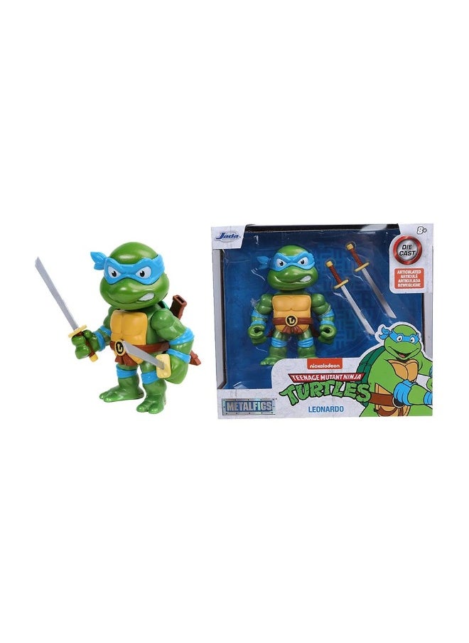 Jada Metalfigs Metal Die-Cast Leonardo Figure (10 Cm)