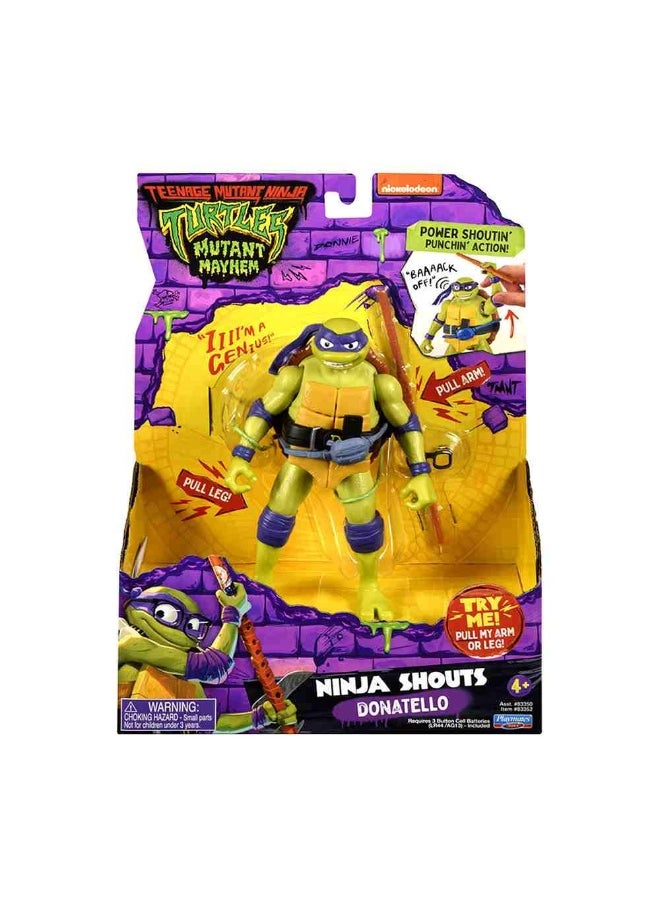 Mutant Mayhem Ninja Shouts Donatello Action Figure (13 Cm)