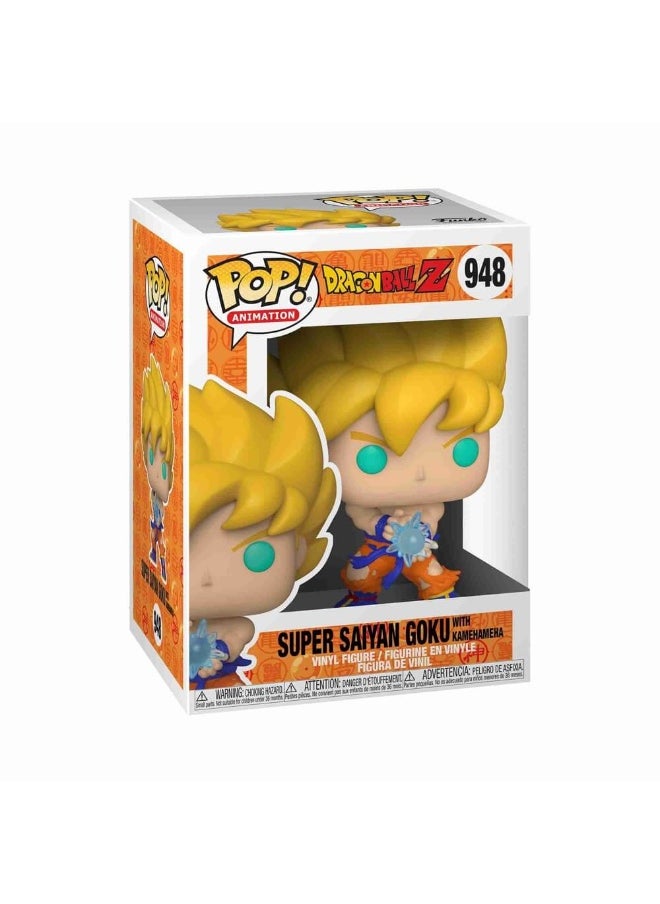 Pop Dragon Ball Z Super Saiyan Goku With Kamehameha Vinyl Figure