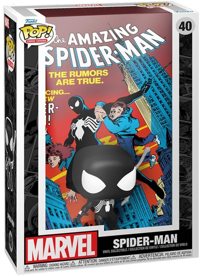 Funko Pop! Comic Covers #252 The Amazing Spider-Man Black Suit Display Case - Limited Edition Exclusive #40