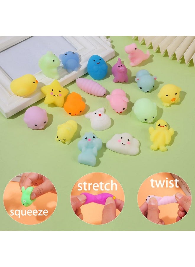72 Pcs Mochi Squishy Toys, Kawaii Squishy Animals For Party Favors Classroom Prize Pinata Easter Fillers Fidget Toys Pack Bulk Squishies Toys Gifts Christmas Stocking Valentines