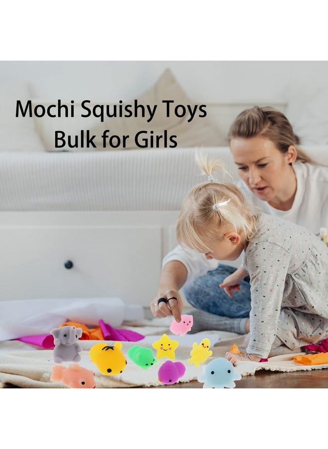 72 Pcs Mochi Squishy Toys, Kawaii Squishy Animals For Party Favors Classroom Prize Pinata Easter Fillers Fidget Toys Pack Bulk Squishies Toys Gifts Christmas Stocking Valentines