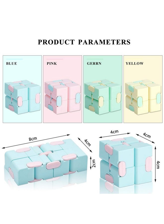 Cube Toy Anxiety Relief Toy Hand Held Magic Sensory Stress Cube Toy For Adults Kids Relieve Stress Christmas Party Favors (Classic Style)