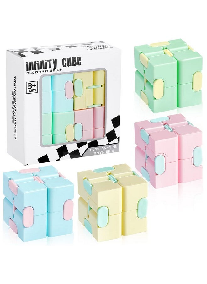 Cube Toy Anxiety Relief Toy Hand Held Magic Sensory Stress Cube Toy For Adults Kids Relieve Stress Christmas Party Favors (Classic Style)
