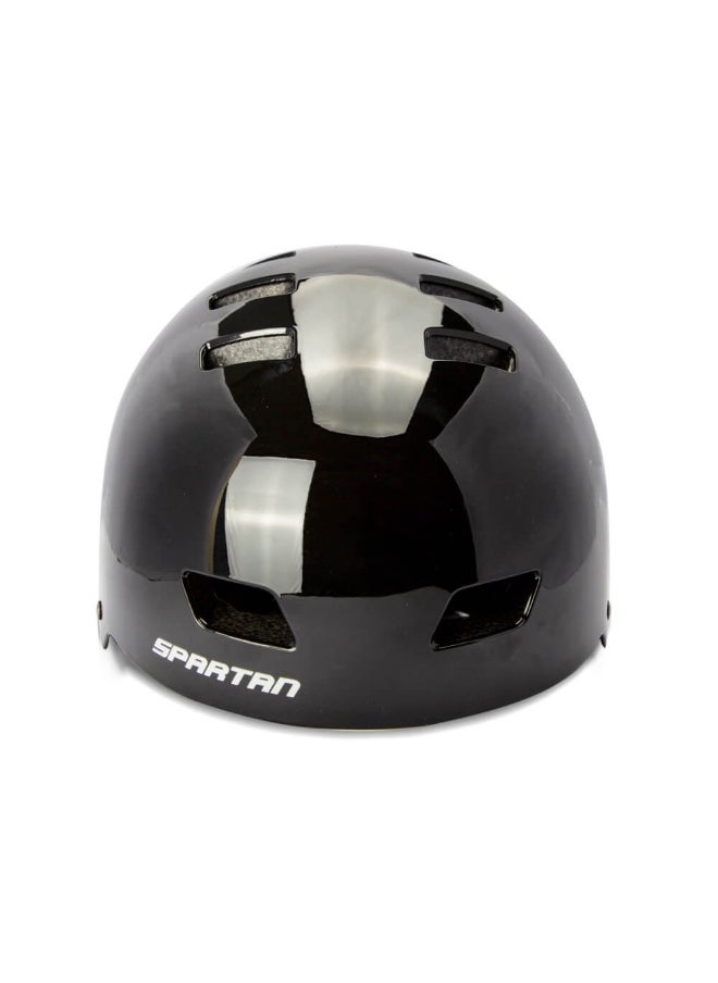 Skate Helmet (Medium, Glossy Black)