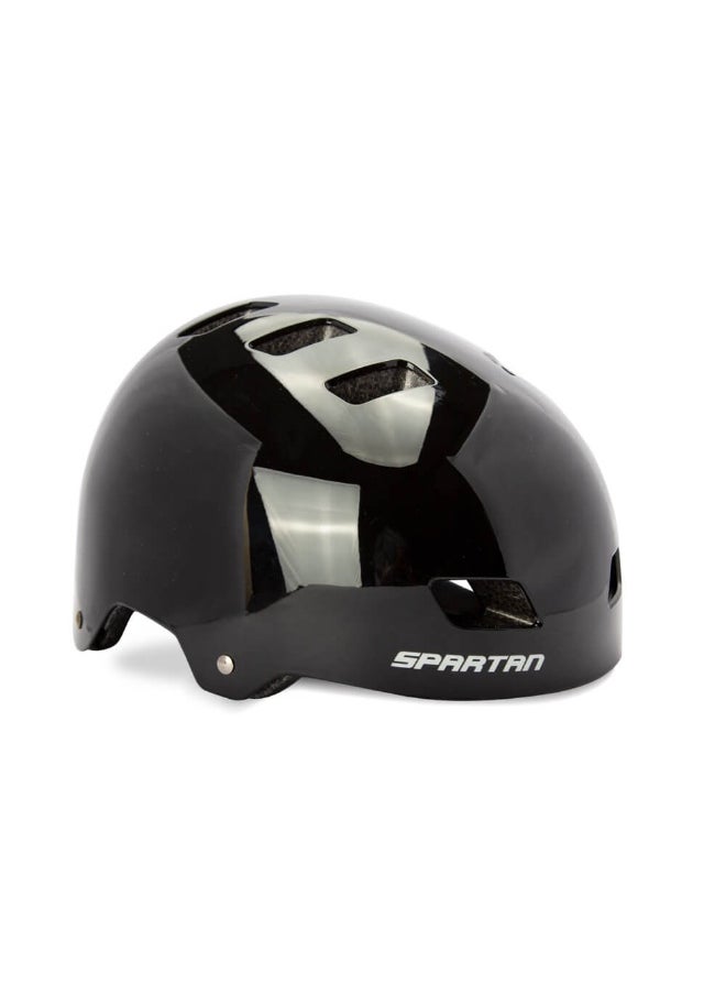 Skate Helmet (Medium, Glossy Black)