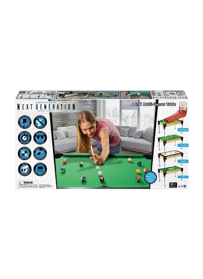 Next Generation 4-In-1 Games Table (122 Cm)