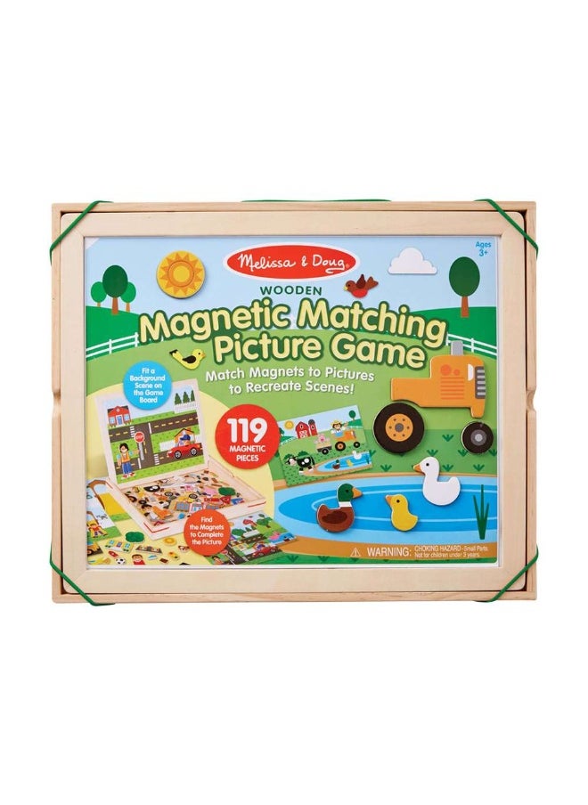 Melissa & Doug Wooden Magnetic Matching Picture Game (119 Pieces)