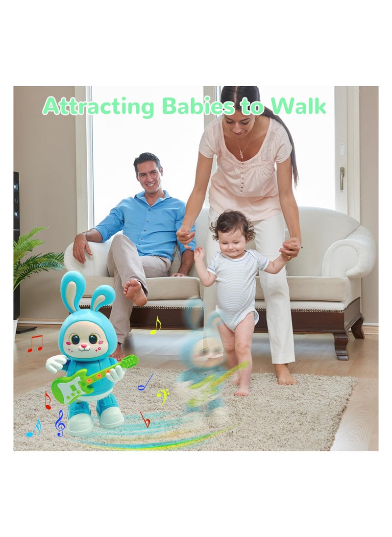 Interactive Musical Crawling Toy for Babies, Early Learning Educational Moving Toys for 0-6 Months, Toddler Developmental Toys with Lights and Music, Safe and Durable Play Companion (Rabbit)