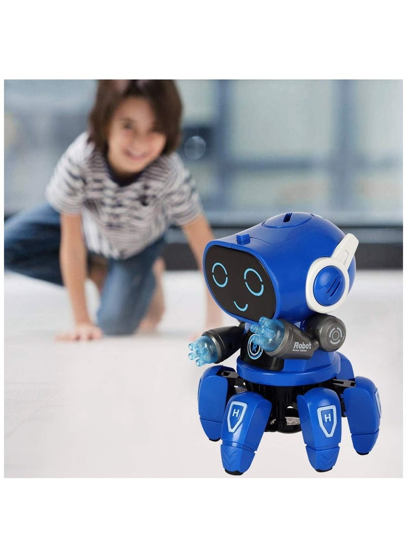 SGT-Bot Robot Pioneer Colorful Lights and Music All Direction Movement Dancing Robot Toys for Boys and Girls (BLUE)