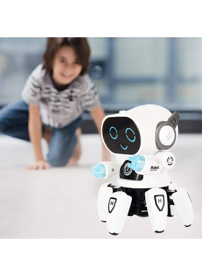 SGT-Bot Robot Pioneer Colorful Lights and Music All Direction Movement Dancing Robot Toys for Boys and Girls (WHITE)