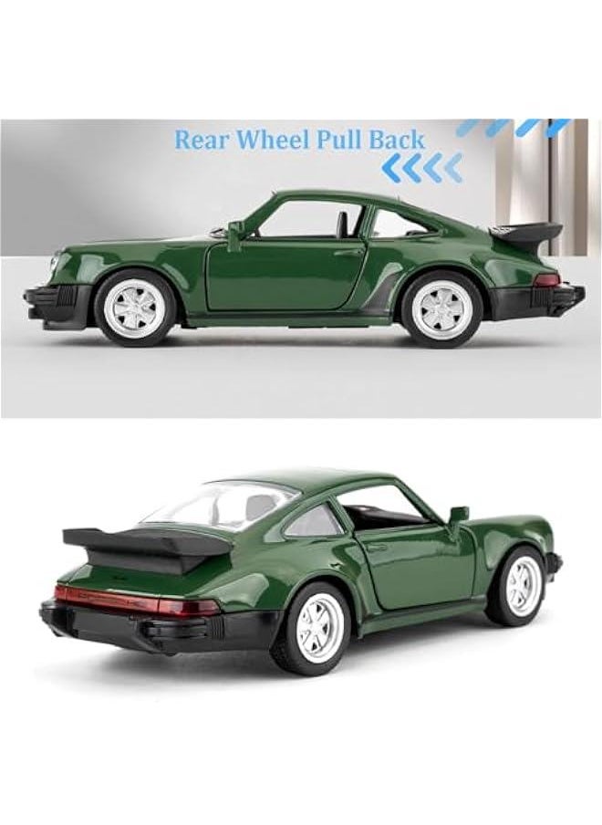 Toy Cars Porsche 911 Turbo 1978 1/36 Scale Diecast Car Models,Pull Back Vehicles Toys,Car Toys Gifts for Kids Age 3-5 Green