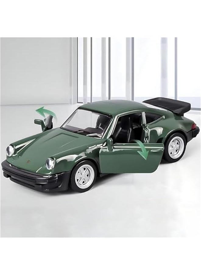 Toy Cars Porsche 911 Turbo 1978 1/36 Scale Diecast Car Models,Pull Back Vehicles Toys,Car Toys Gifts for Kids Age 3-5 Green