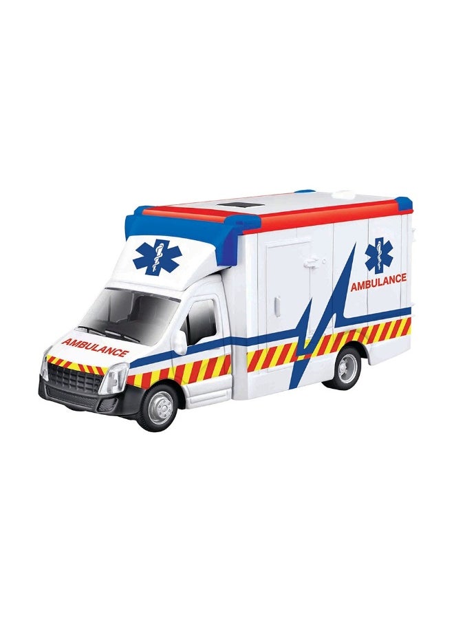 Bburago Municipal Ambulance Vehicle with Stretcher